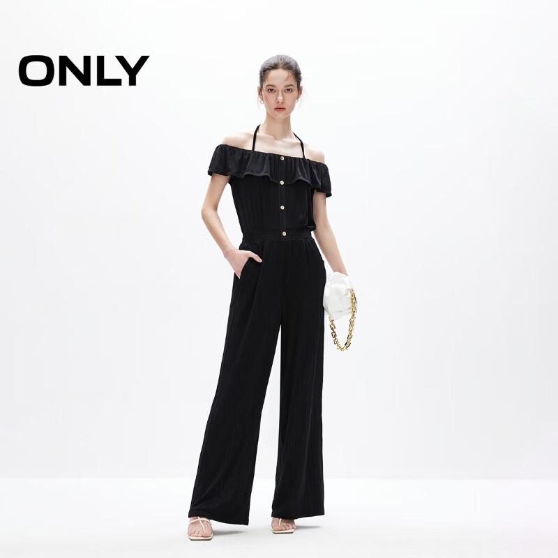 ONLY Women's Ruffle Hem Lightweight Jumpsuit