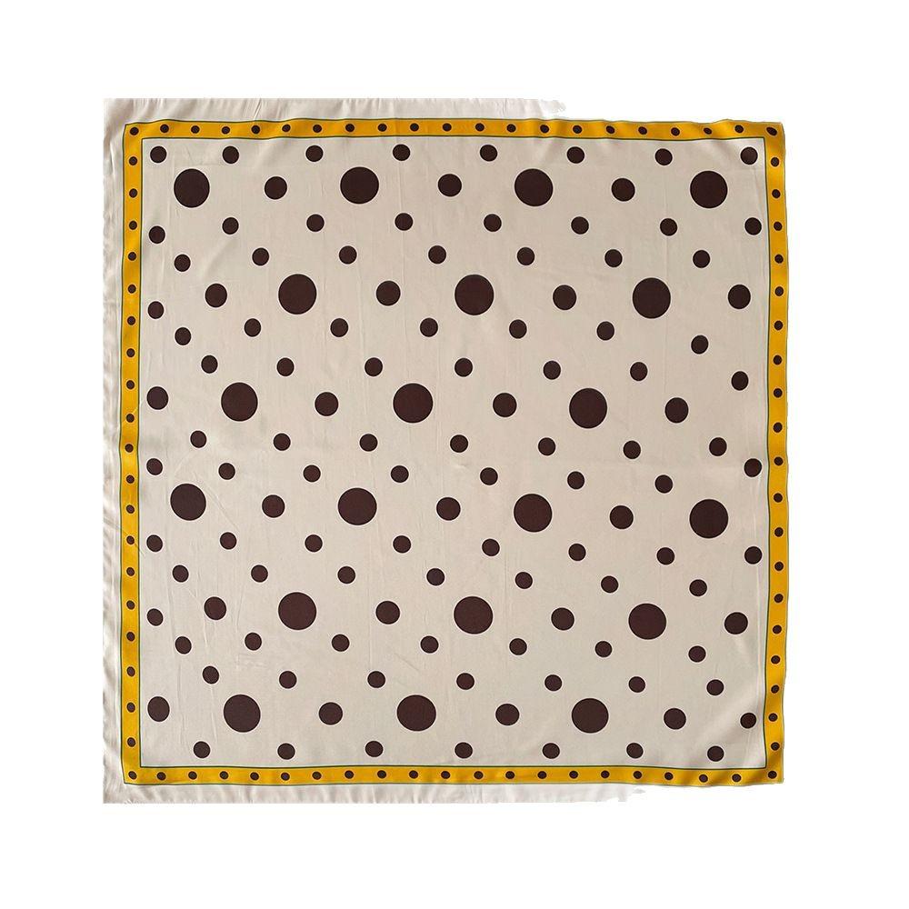 New Spring and Summer Twill Printed Silk Scarf for Women High-end Design  Square Scarf  Fashionable Sunscreen  Headscarf