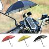 Firm And Sturdy Silver Dumb Rubber Mini Sunshade Umbrella Waterproof 43 G Motorcycle  Decoration Car Accessories Cute Craft