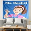 Ms. Rachel Educational Adventures Tapestry for Bedroom Aesthetic Classroom Tapestries Wall Hanging for Living Room Dorm Office,Ideal Creative Gift