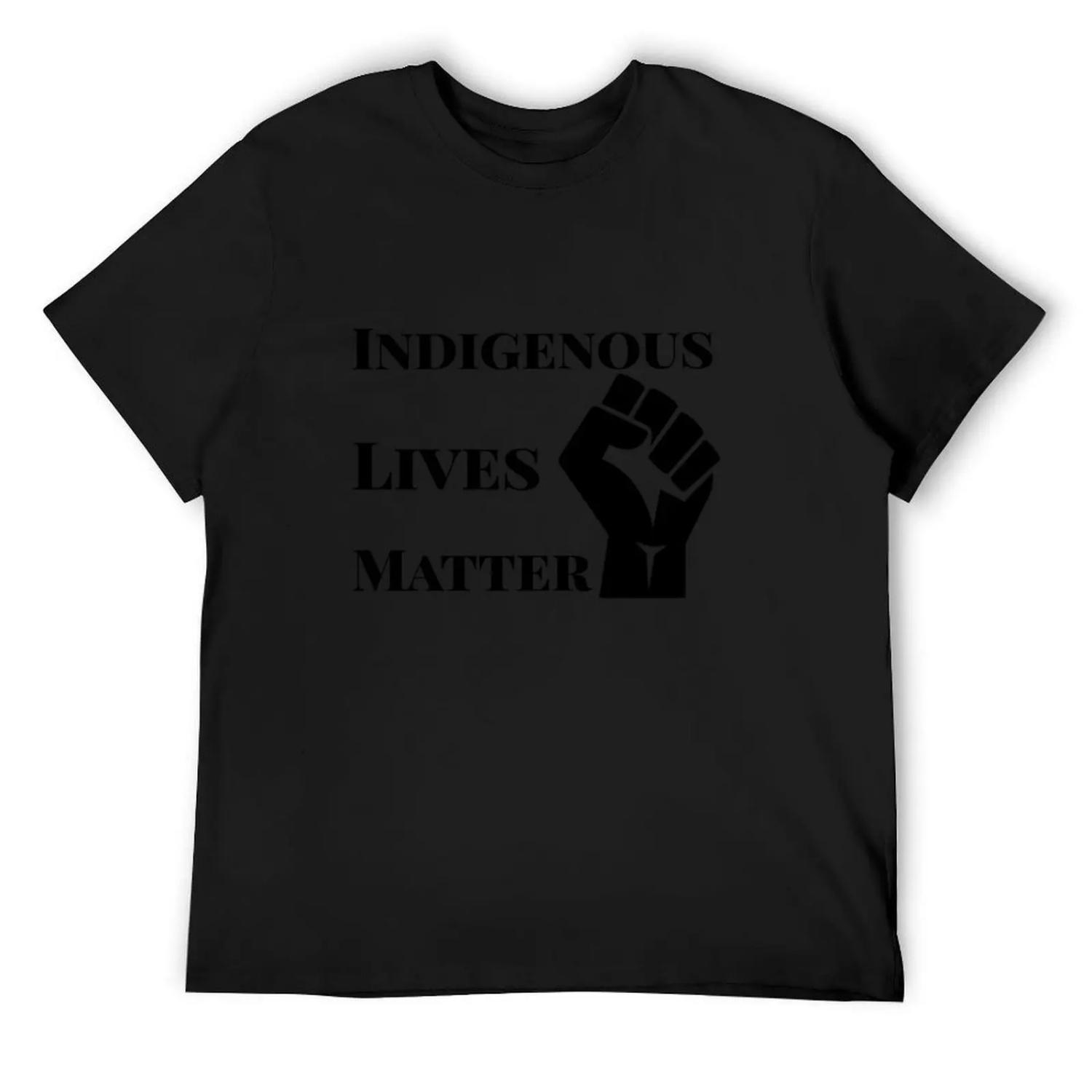 Indigenous lives matter T-Shirt cotton man t-shirts vintage customizeds funny t shirts men S