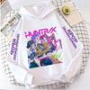 Korean Popular Demon Hunter Children's Hoodie Casual Girl Clothing Autumn and Winter Cute Cartoon Warm Children's Clothing
