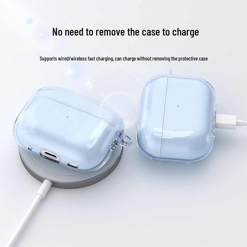 Transparent Soft Protective Case for AirPods 4/Pro 2/Pro 3 Earphones