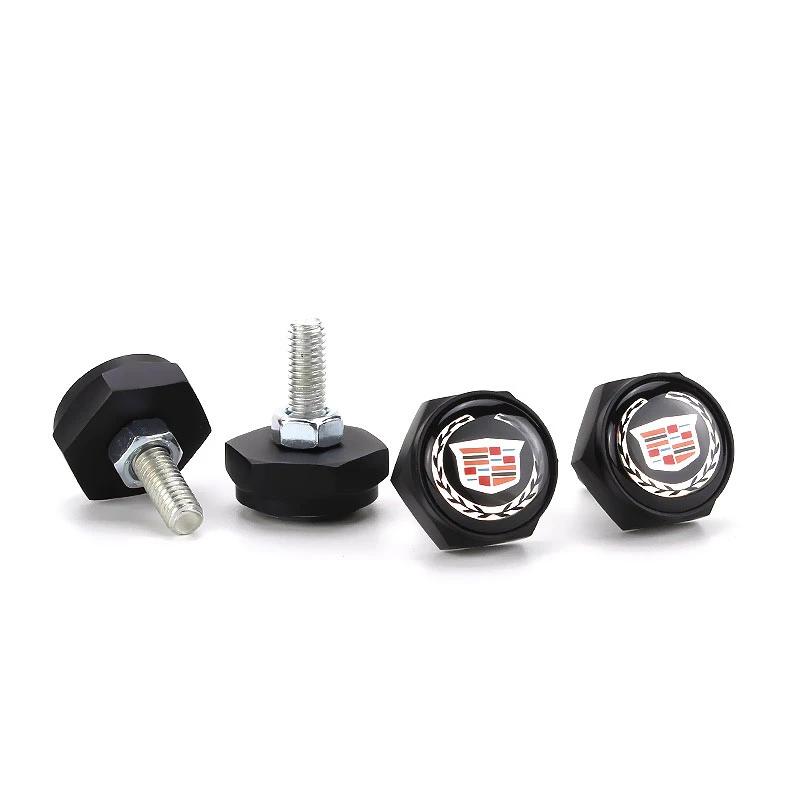 Stainless Steel Car License Plate Bolts Screws for Cadillac ATS CTS DTS STS XTS SLS BLS XLR Escalade Deville Seville Accessories