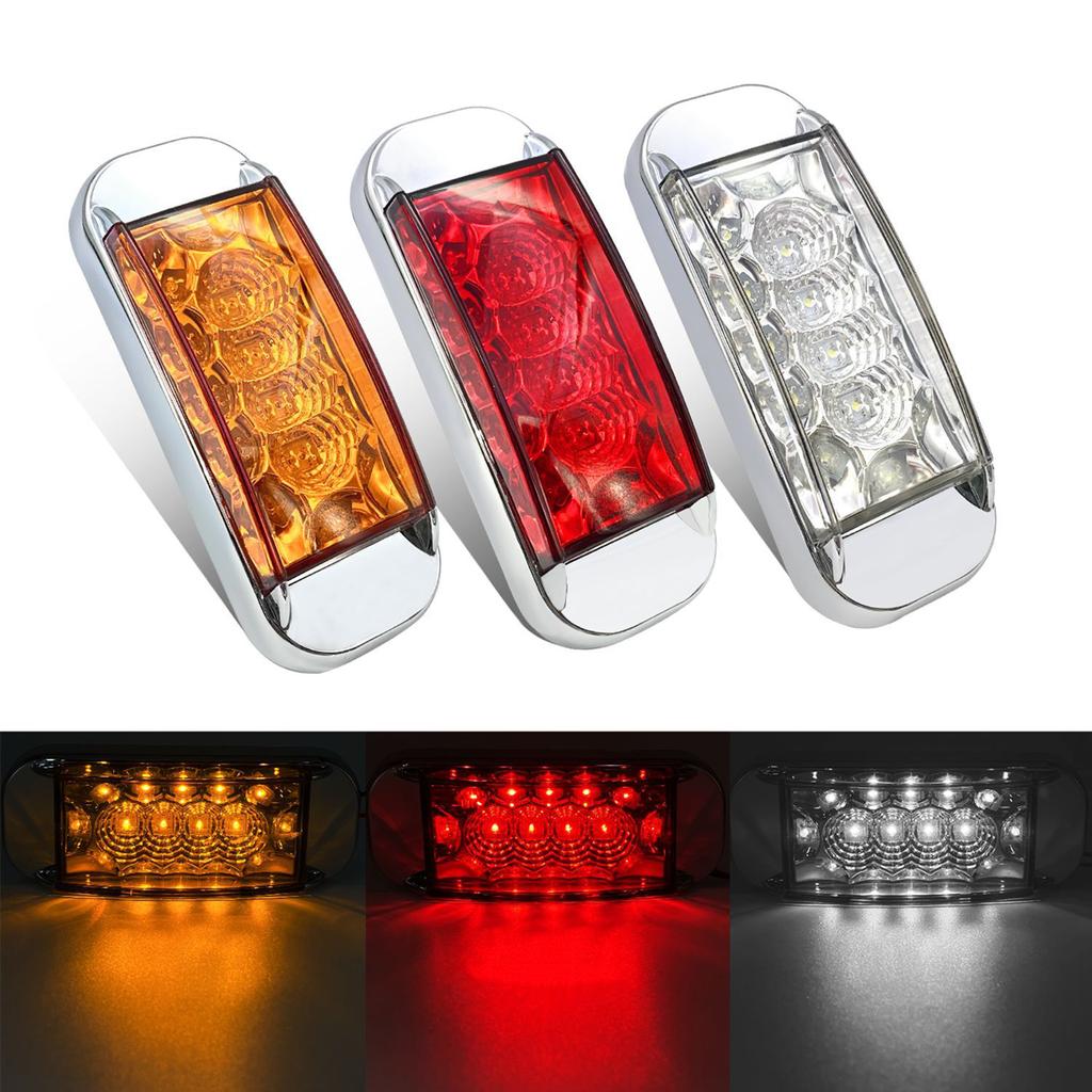 Gut sichtbare 16 LED LKW Seitenleuchten Langlebige wasserdichte Seitenleuchte Schnelles Blinken für klare Fahrtrichtungsanzeigen