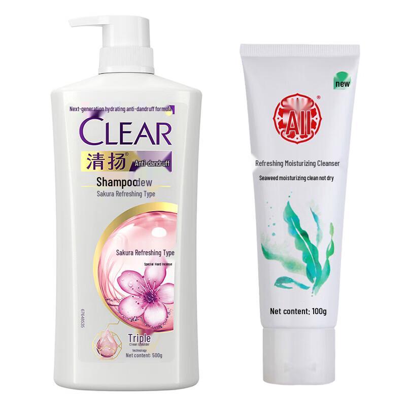 

Clear Women s Sakura Refreshing Shampoo & Dabao Cleanser Duo