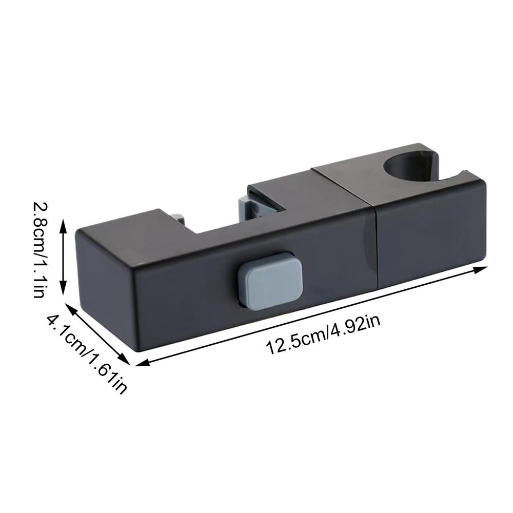 

Rectangular Pipe Shower Head Holder Hand Held Shower Head Holder 360-Degree Adjustable Bracket Mounting Holder 30*18MM чёрный