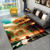 3D Beautiful Dream Magic Castle Scenic Area Rug,Carpet Rug for Living Room Bedroom Sofa Doormat Kitchen Decor Non-slip Floor Mat