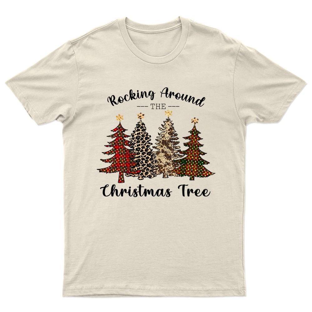 Rocking Around The Christmas TShirt Unisex Gift Retro Funny Unisexs Vintage a