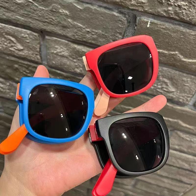 

3/6/7pcs Pair Kids Square Foldable Glasses for Boys & Girls, Ultra-Light PC Material, Stylish & Versatile Decorative Eyewear