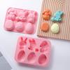 Easter Chocolate Mold Non-Stick Easter Bunny Shape Silicone Cake Mold Baking Chocolates Candies Cupcakes Candy Mold