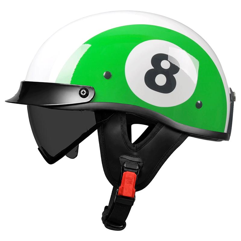 Hot Selling Motorcycle Helmet Half Face bicycle Motorcycle Helmet Detachable Cotton Lining Summer Half Helmet Factory Wholesale