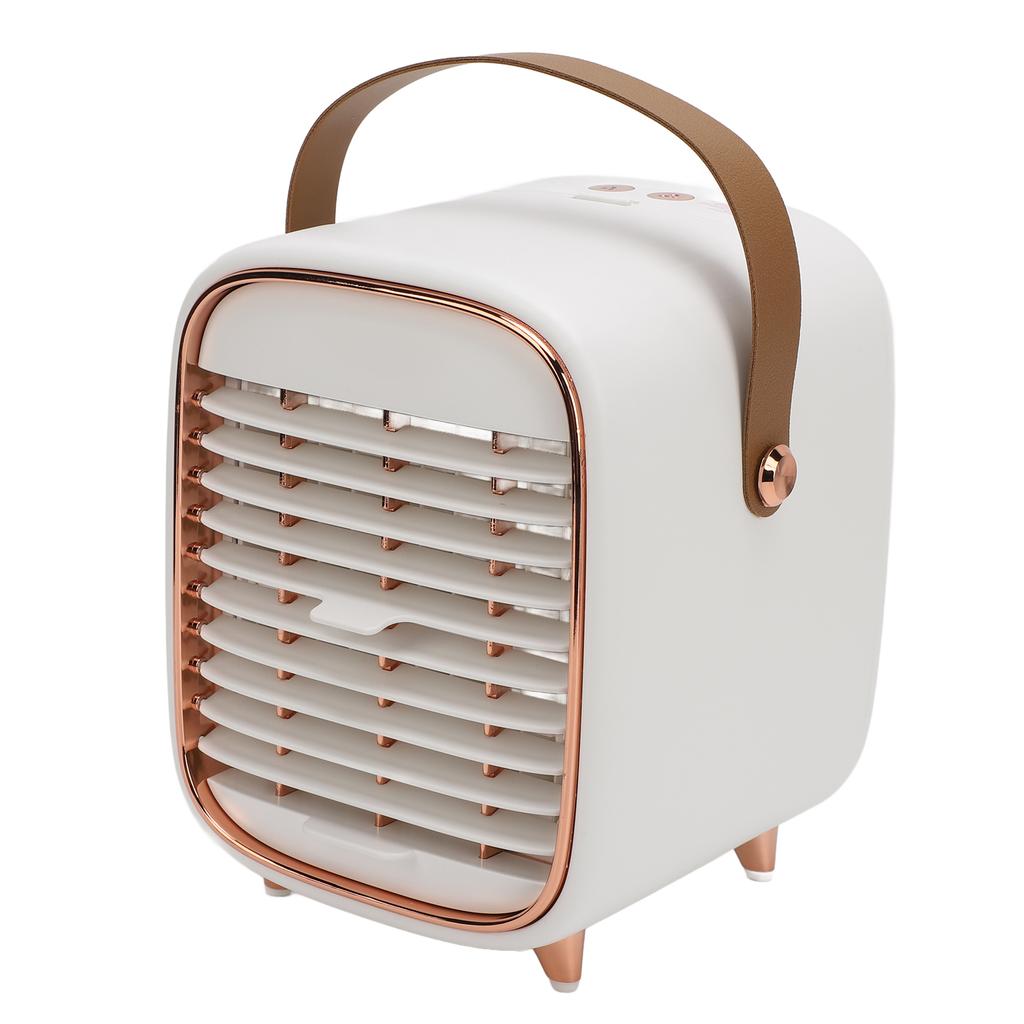 Desk Cooler Fan 3 Wind Speeds USB Charging Portable Cooling Mist Mini Air Cooler for Bedroom Office