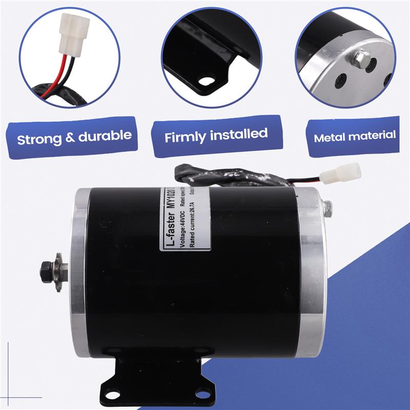 Ac29-Brushed Motor 48V 1000W Brushless Motor Electric Bike Conversion Motor Electric Bicycle Scooter Motor Gear Brushed DC Motor
