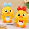 Anti Drop Little Yellow Duck Piggy Bank Savings Tank Duck Model Piggy Bank  Home Decoration