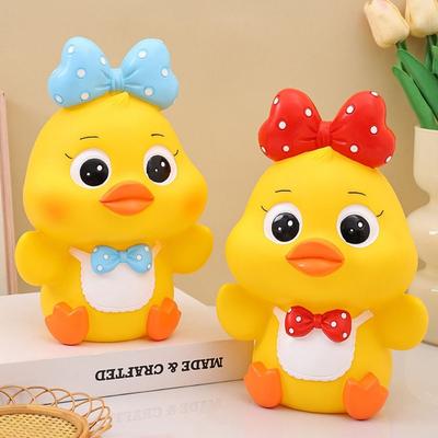 Decorative Cartoon Duck Money Boxes Anti Drop Duck Model Piggy Bank  Children/Kids