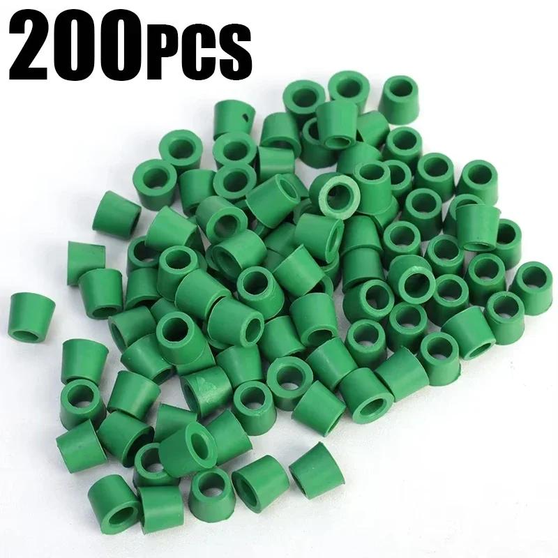 200PCS Rubber Gasket Air Conditioning 1/4Charging Hose Valve Gasket Manifold Repair Seal Kit Replacement Car Accessories