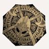 Viking Helmet Axes Norse Symbol Tapestry  DecorUmbrella, Portable 3-Fold Compact Umbrella,Christmas Gift ES527