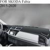 FOR SKODA Fabia 2015- Car Dash Mat Dashmat Dashboard Mat Cover Sun Shade Dash Board Cover Carpet Accessories