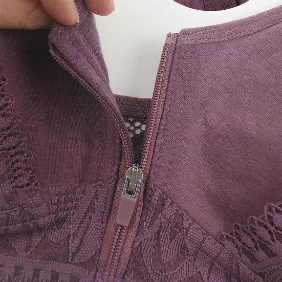 Women Solid Color Bra with Chest Pad No Steel Ring Traceless Breathable Underwear Non-slip Adjustable
