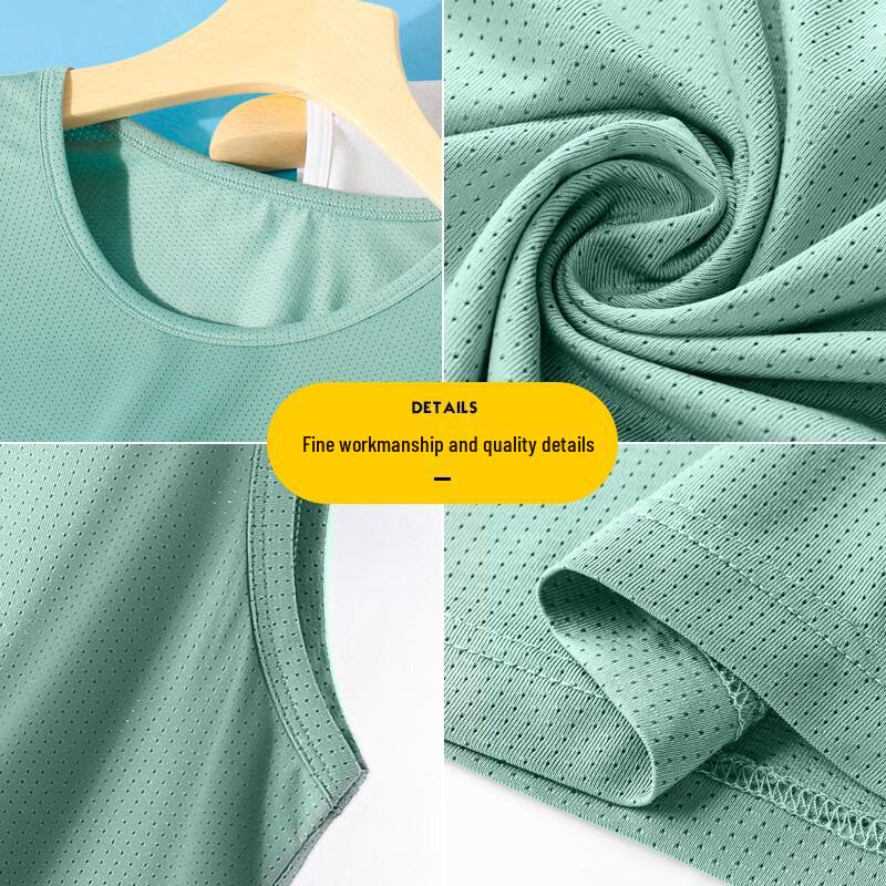 JEANSWEST LIFE Men's Cartoon Print Ice Silk Mesh Vest