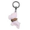 Mini French Bulldog PU Leather Keychain Lovely Designing Pendant Keyring Hanging Ornament for Car Key and Bags