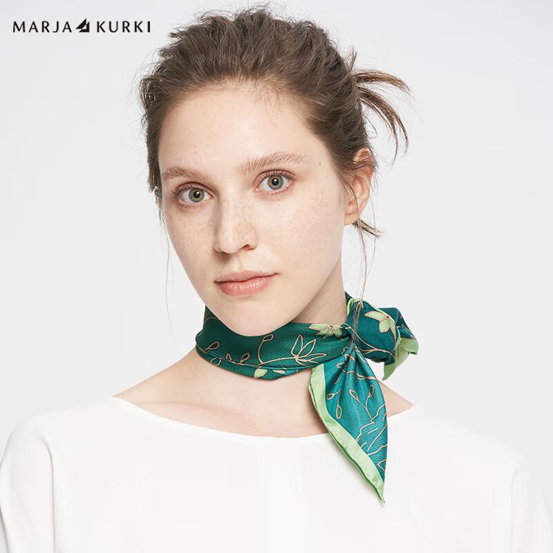 MARJA KURKI Premium Mulberry Silk Square Scarf