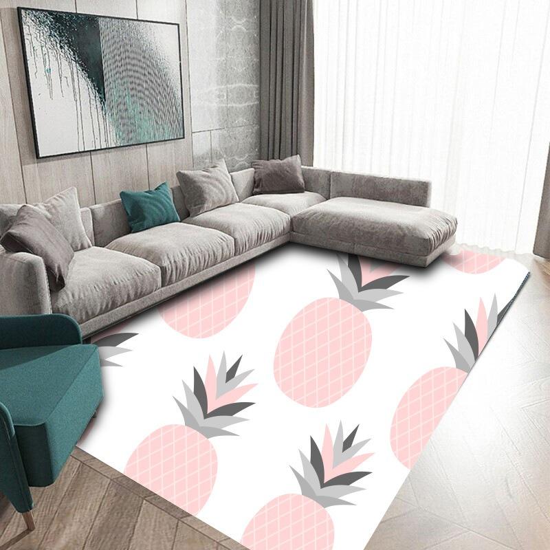 Modern Living Room Bedroom Fully Carpeted Nordic Minimalist Rectangular Bedroom Coffee Table Floor Mat Bedside Carpet Fashion