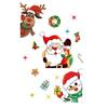 Cartoon Santa Claus Window Sticker PVC Elk Christmas Glass Window Sticker Snowman Self-Adhesive Christmas Decoration Background