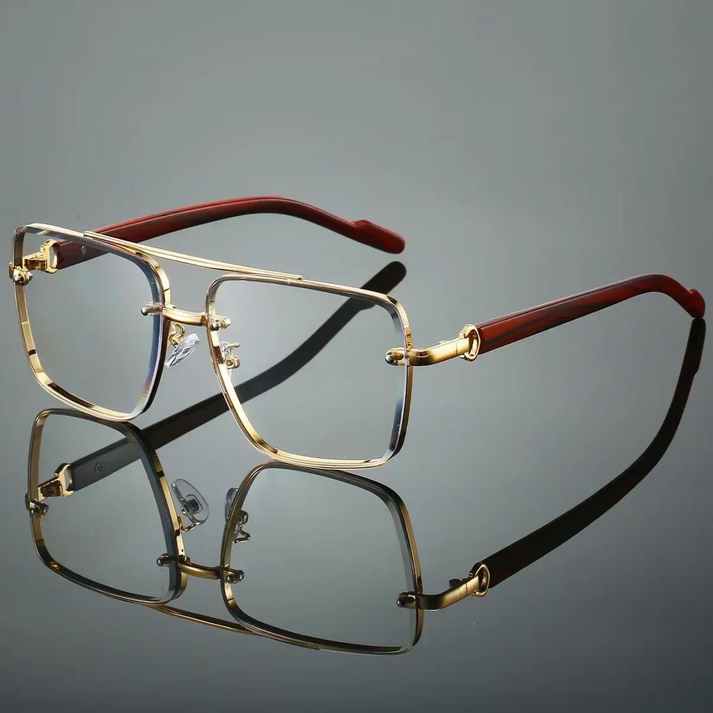 Square Sunglasses For Men Vacation Fashion Glasses Wooden Sunglasses Women Trendy Shades Vintage  Hombre Zonnebril