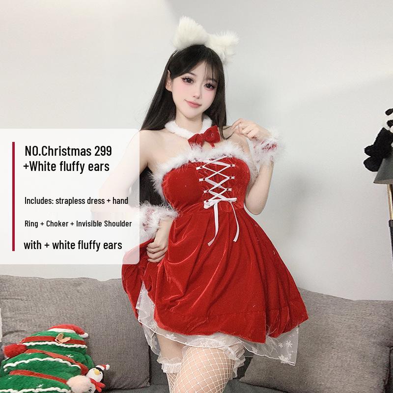 2024 Women's Sexy Christmas & New Year Costume - Little Devil Performance Outfit for Social Media Influencers