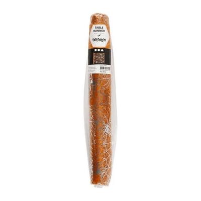 Table Runner - Halloween - Orange - 29 Cm X 3.5 M - Synthetic - Indoor