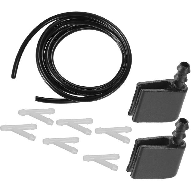 

Motoforti Windshield Washer Nozzle for Mercedes-Benz Sprinter Durable No.2E1955985 Windscreen Washer Sprayer Nozzle Black Front with Hose and