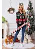 2025 Autumn/Winter Women's Long Sleeve Knit Cardigan – Casual European & American Style Christmas Sweater Coat