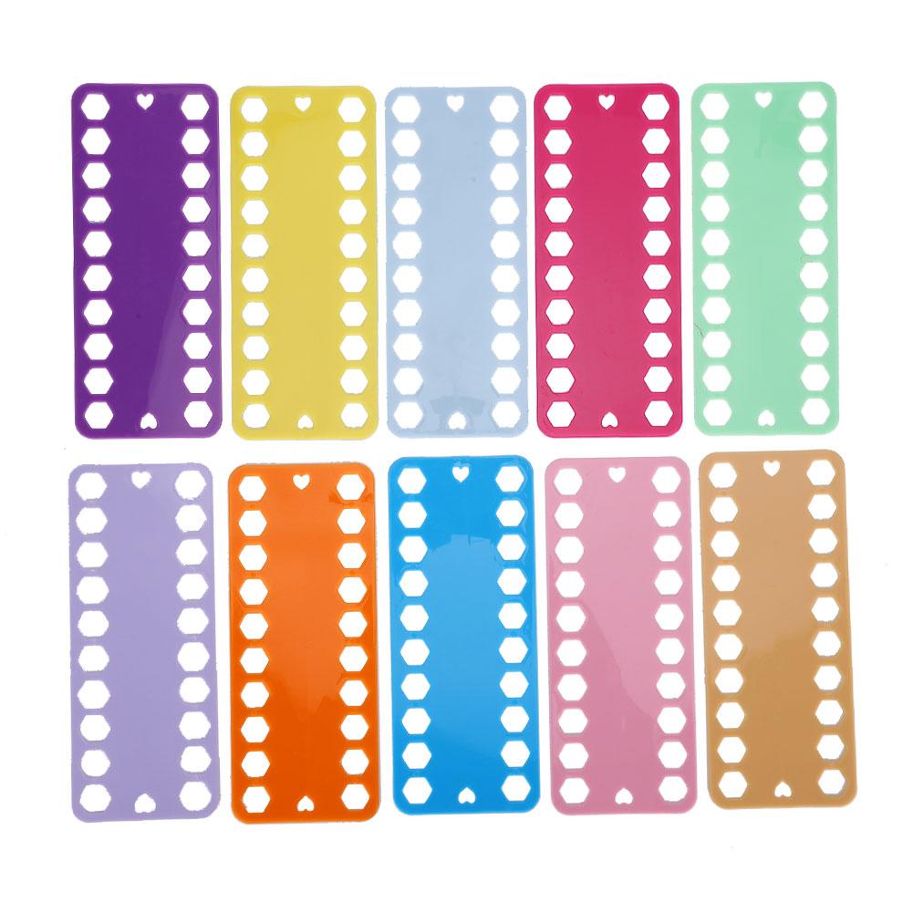 

20 шт. Органайзер для ниток для вышивания крестом 20 отверстий Цветная пластиковая доска Вышивальные принадлежности