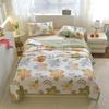 Floral Rainbow Pattern Quilt 100% Cotton Skin-friendly Comfortable Flowers Print Air Conditioning Quilt for Kids Teens Adults