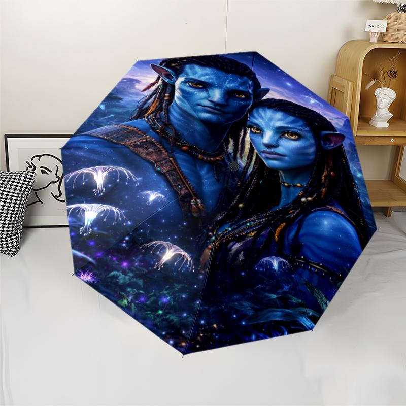 Avatar Theme Automatic Umbrella, Lightweight & Portable, 8 Rib, Perfect for Outdoor Travel, Birthdays, Christmas, Gifts.