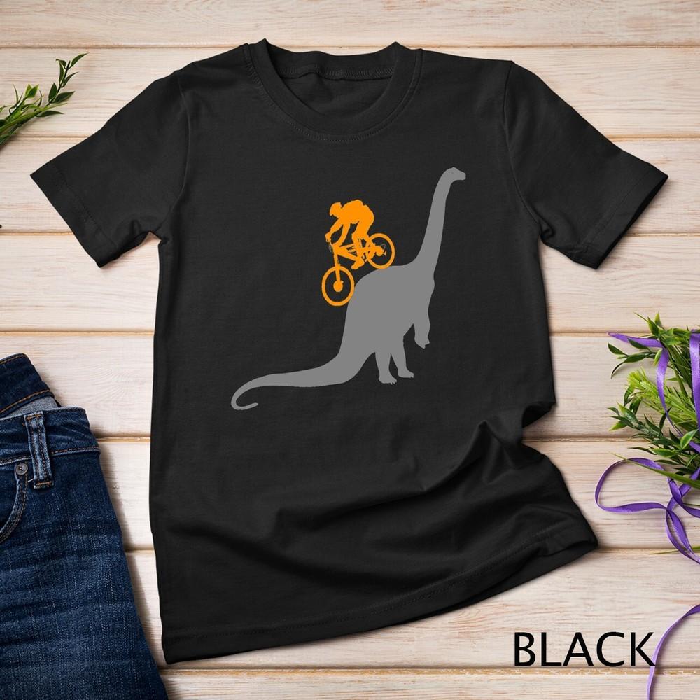 MTB Dinosaur T-Shirt Dino Bike Mountain Bicycle Sport Shirt Unisex T-shirt