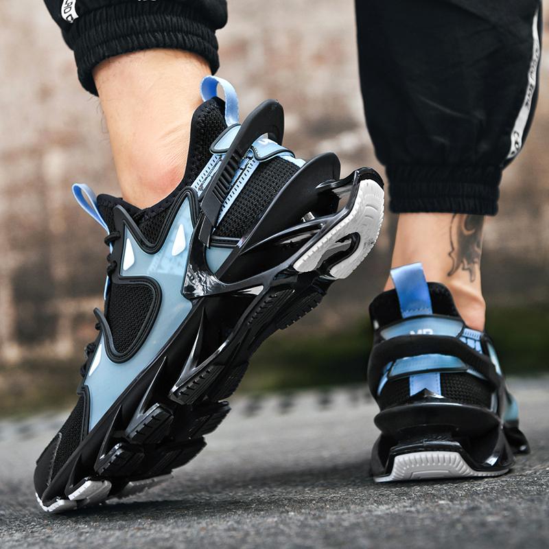 Putian coconut black breathable running shoes shock-absorbing running mesh shoes casual summer blade sports trendy shoes