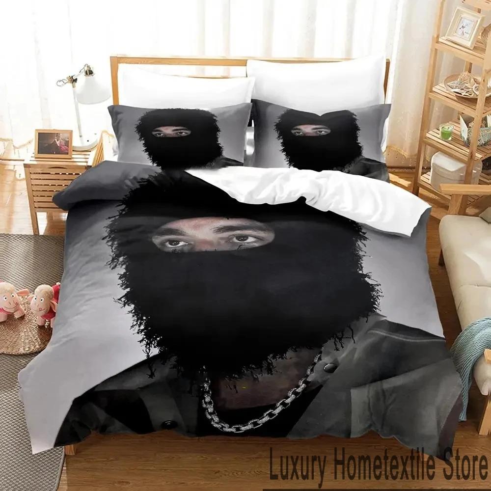 3D Druck Yeat Rapper Bettwäscheset Doppel Einzel König Bettbezug Bettdecke Kissenbezug Jungen Mädchen Erwachsene Schlafzimmer