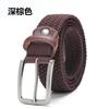 Non-Porous Non-Punching Men'S Canvas Belt Elastic Elastic Woven Belt Female Trendy Student Belt