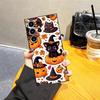 Case for Samsung Galaxy S20 S25 Edge S21 FE S24 Plus S23 Ultra Black Soft Phone Cover Pumpkin Cat