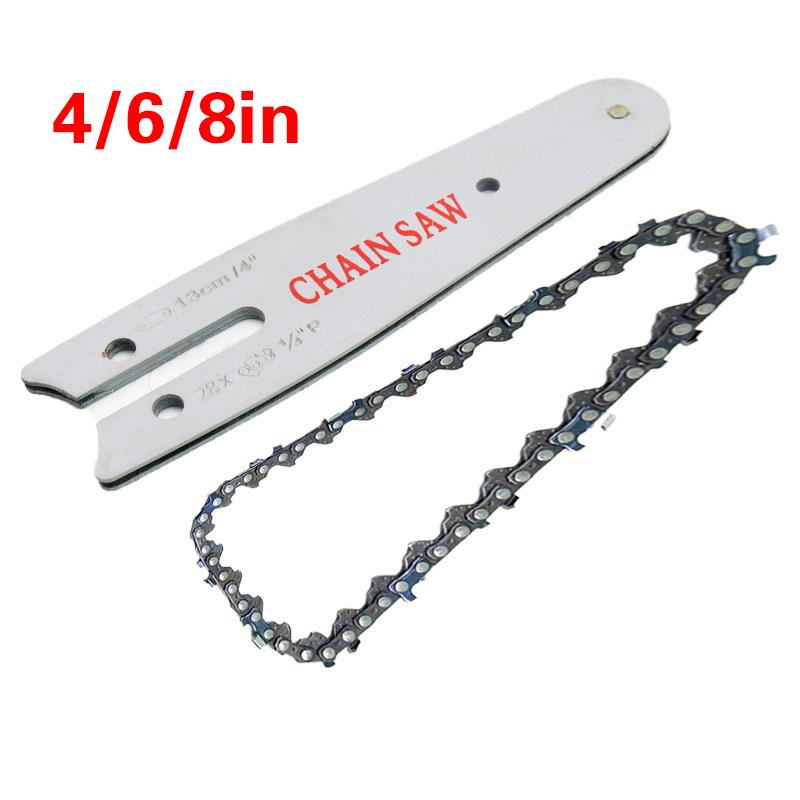 4/6/8/12 Inch Replacement Saw Chain Steel Chain Superior Technology Chain Mini Electric Saw Accessories