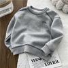 Spring Solid Sweatshirt Autumn Fashion Loose Casual Pullover Kids Long Sleeve Cotton Tracksuits Children Clothing 2-8 Years