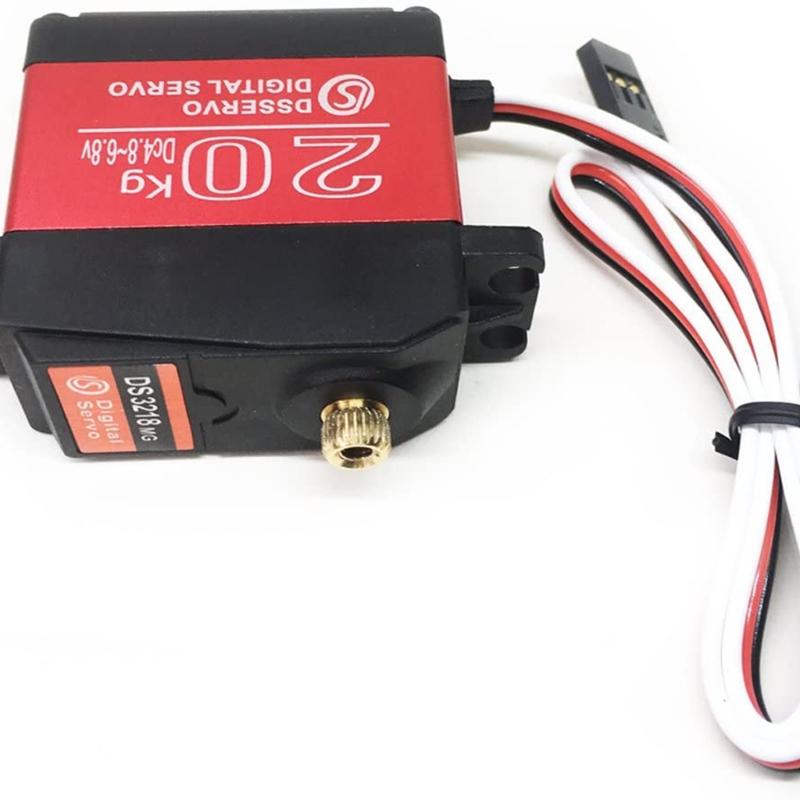 1pcs 20kg High Torque Coreless Servo Motor Metal igital Waterproof Gear & Copper+Aluminum Servo Gear for Robotic IY