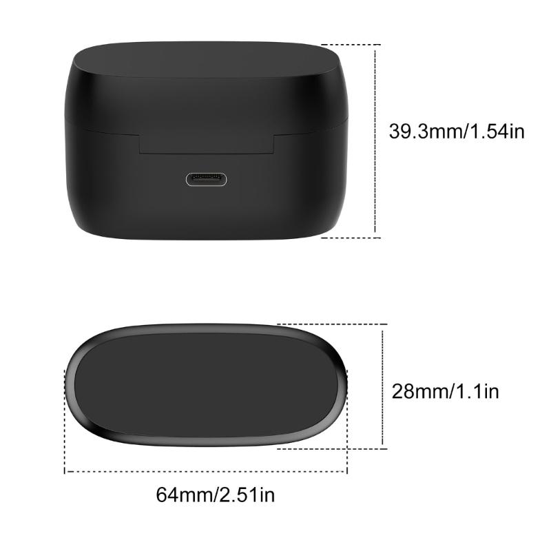 Etui ładujące do 3/4 słuchawek dousznych kompatybilnych z Bluetooth Port Type C Etui ładujące Zamienne Etui ładujące Stacja dokująca 590 mAh