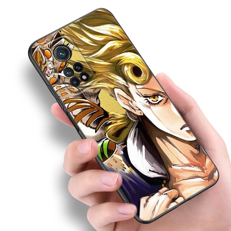 JoJo Bizarre Adventure Phone Case For Xiaomi Mi 10T 11i 11T Note 10 11 Lite NE F1 POCO F3 M3 X3 GT NFC M4 X4 Pro 5G Black Cover