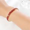 Full Diamond Bracelet Exaggerated Rhinestone Bracelet Bridal Crystal Two Rows Elastic Line Bracelet Female