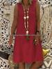 2023 European & American Summer V-neck Sleeveless Vest Dress for Women