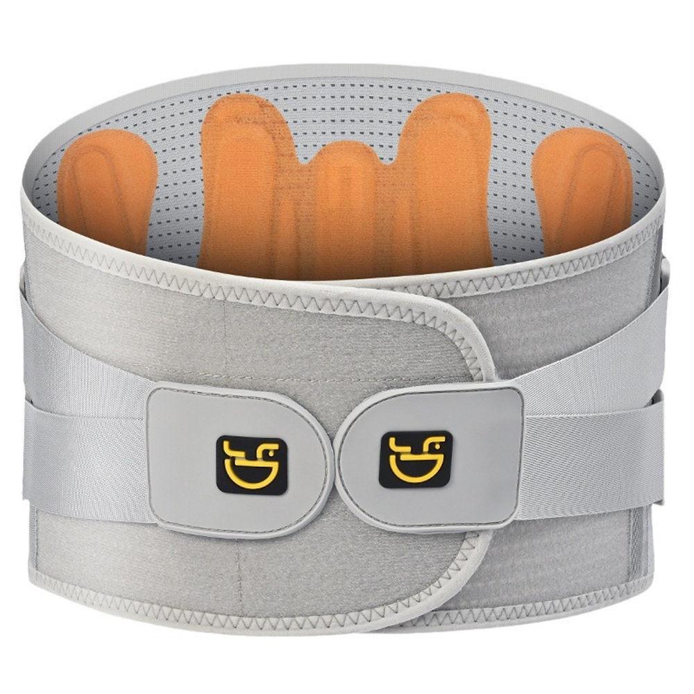 

1Pcs Back Brace with 3pcs Waist Pads, Men Women Lower Back Pain Back Support Belt for Sciatica Hernated Disc Scoliosis Sprain Work XXL серый